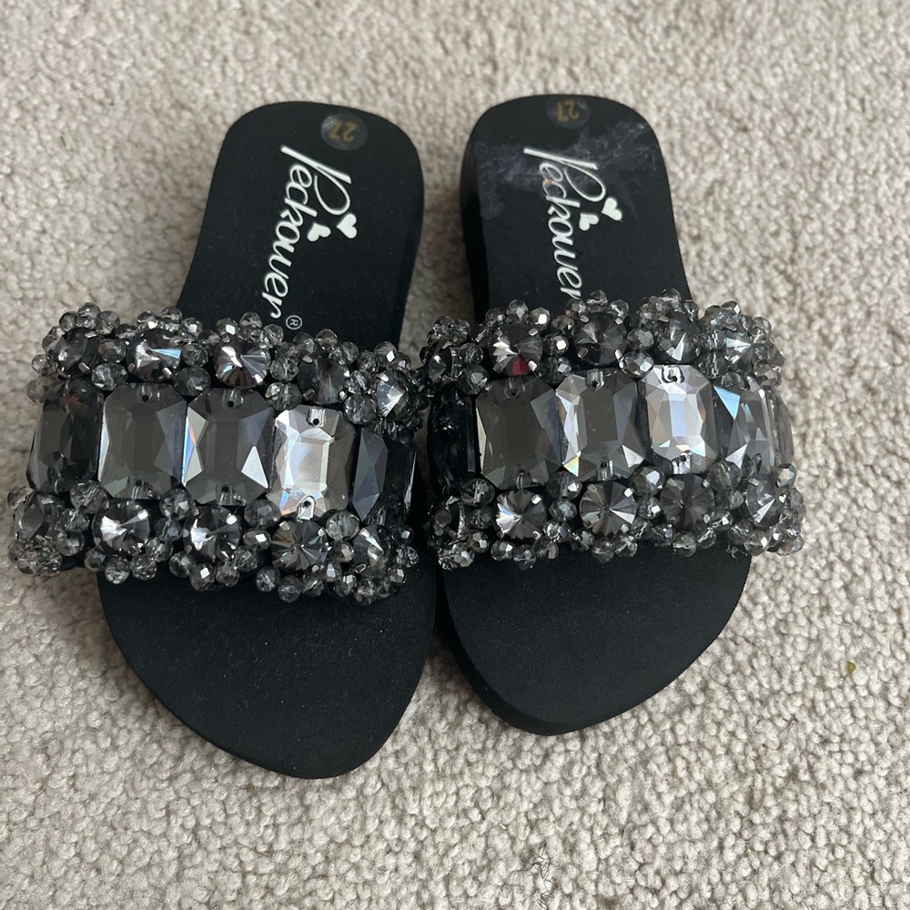 Black Sandals/ Toddler girls